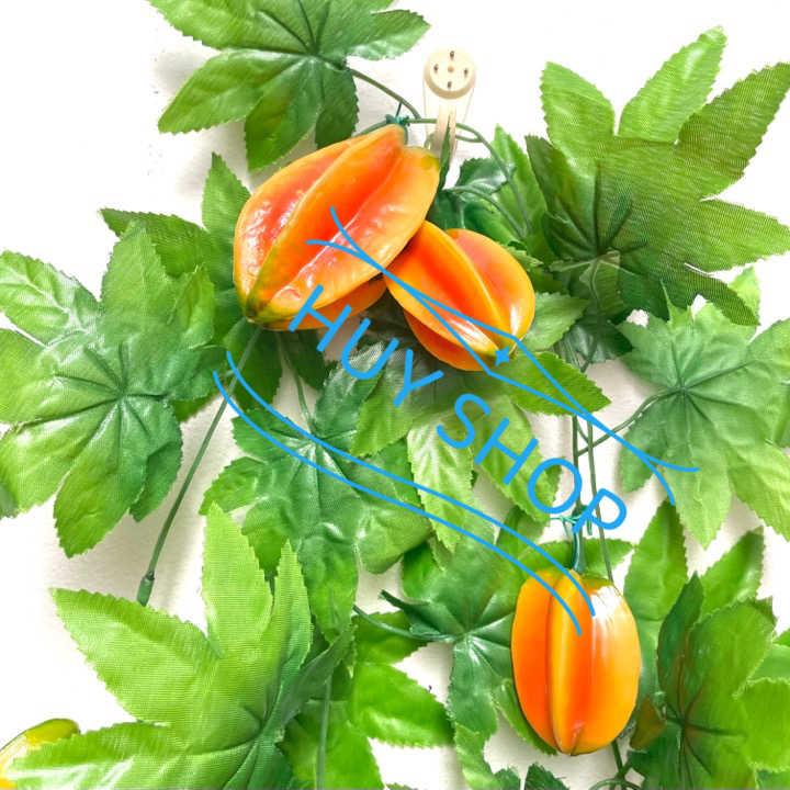 Dây Trái Khế nhân tạo trang trí - Trái Cây giả