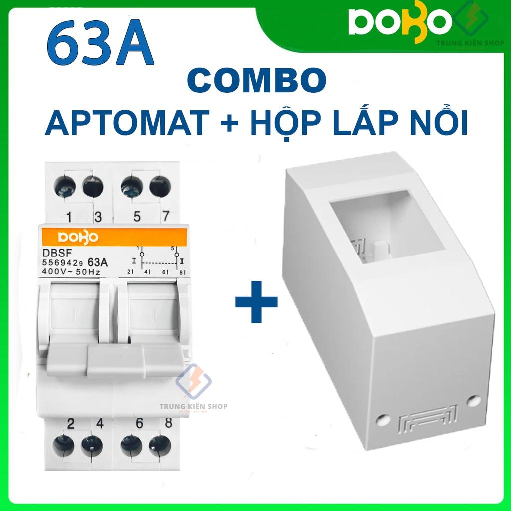 Cầu Dao Đảo Chiều DoBo Korea 2P 63A - Aptomat đảo chiều DoBo - Thiết kế mới - Hàng Tốt - BH 12 tháng