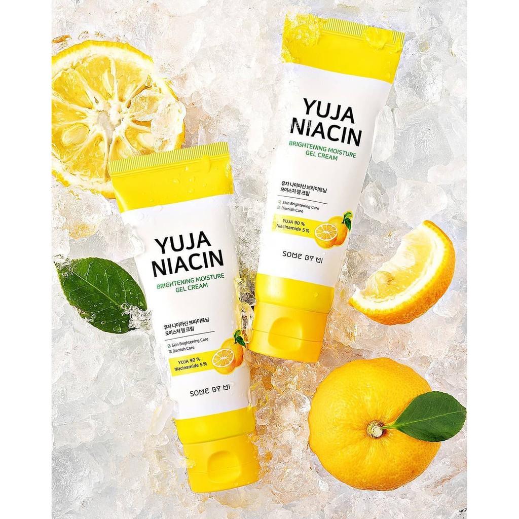 Kem Dưỡng Ẩm, Làm Sáng Da, Mờ Thâm Some By Mi Yuja Niacin Brightening Moisture Gel Cream 100ml + Tặng kèm 1 băng đô tai mèo xinh xắn ( màu ngẫu nhiên)