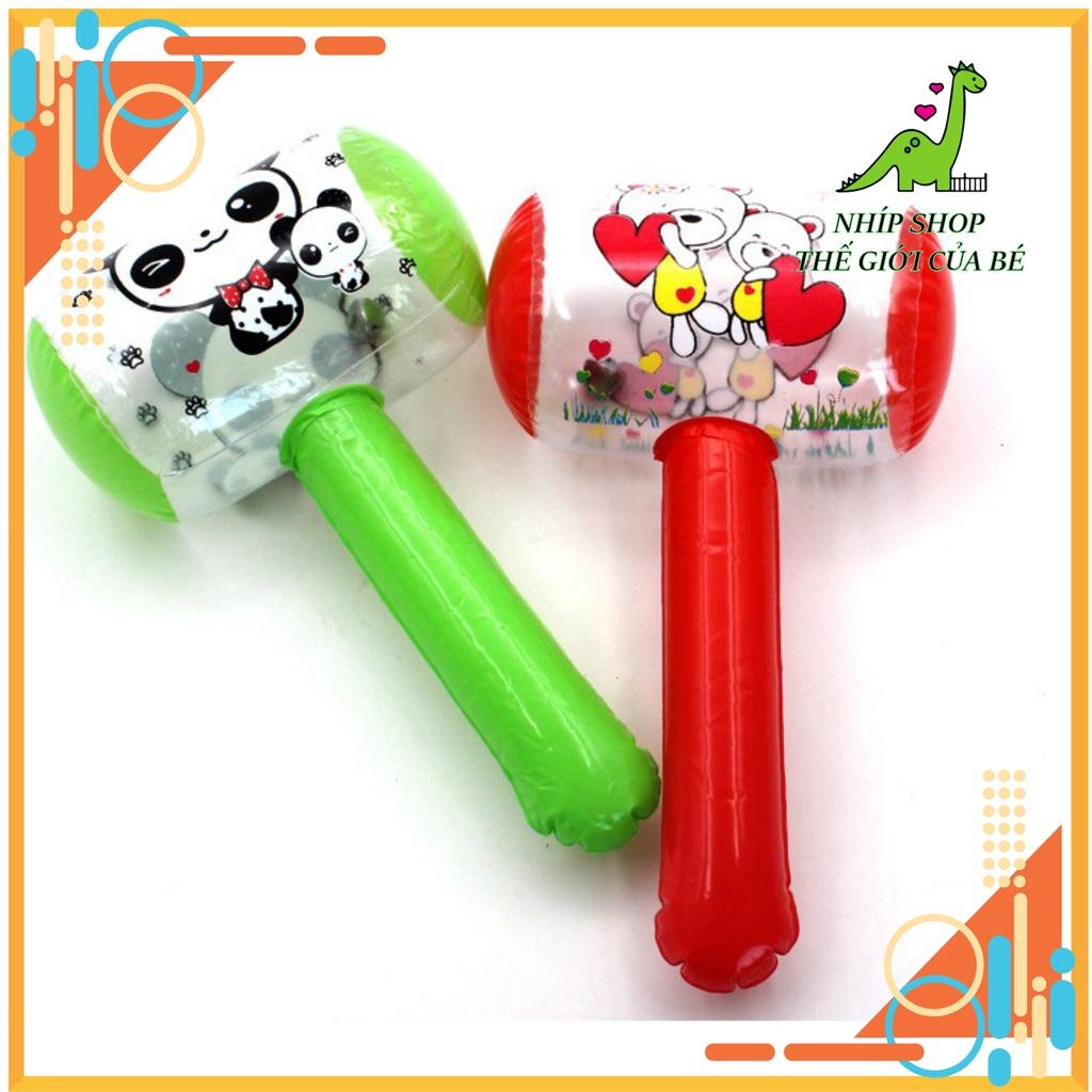 BÓNG PHAO HÌNH CÂY BÚA 26CM, BÓNG NHỰA PVC BƠM HƠI