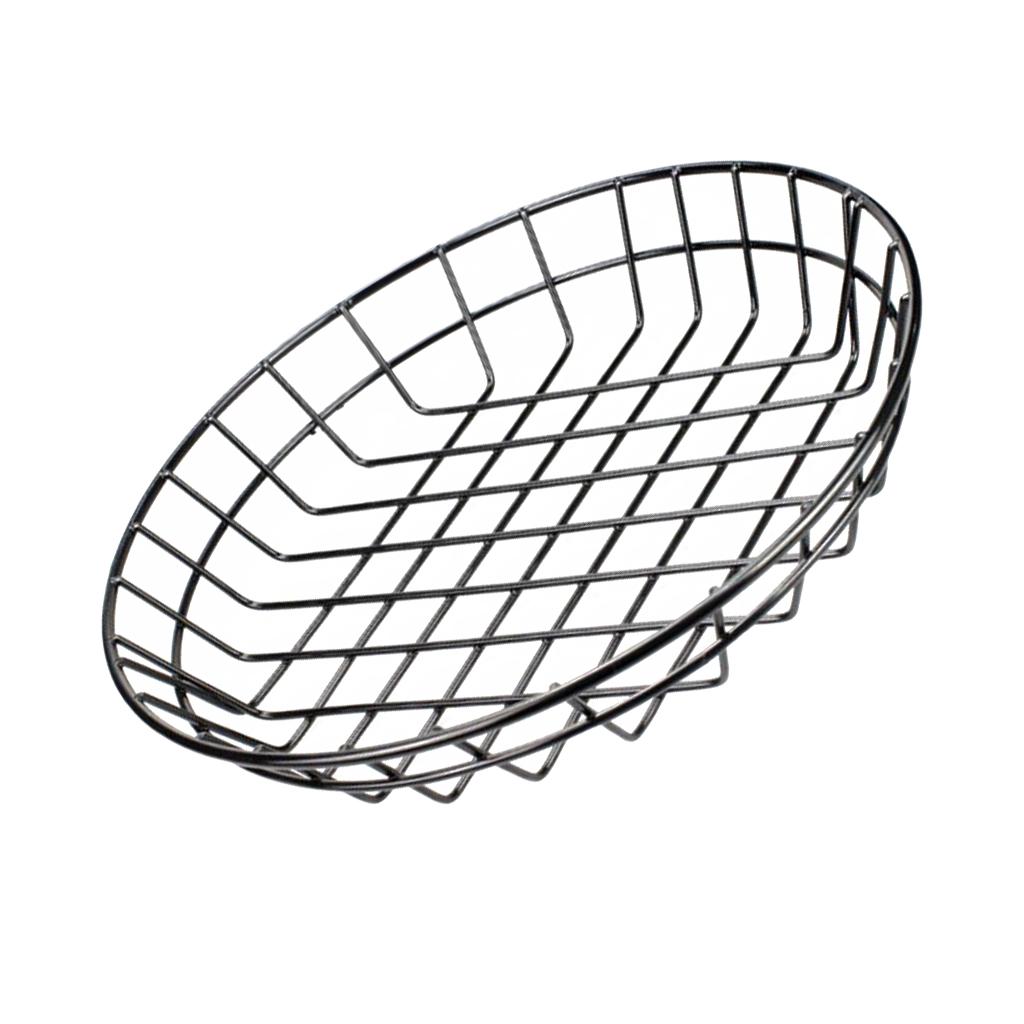 3x L Metal Fast Food Baskets Restaurant Serving for Sandwiches Fries Chips