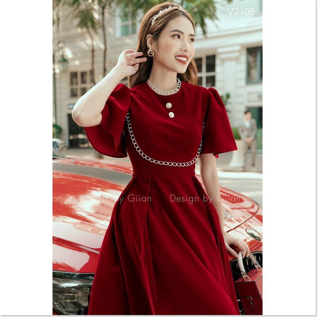 ĐẦM LỤA HÀNG QUÃNG CHÂU,DÁNG XÒE,THIẾT KẾ TRƠN NHƯNG KHÔNG KÉM PHẦN SANG TRỌNG THỜI TRANG VINA 1HIT FASHION