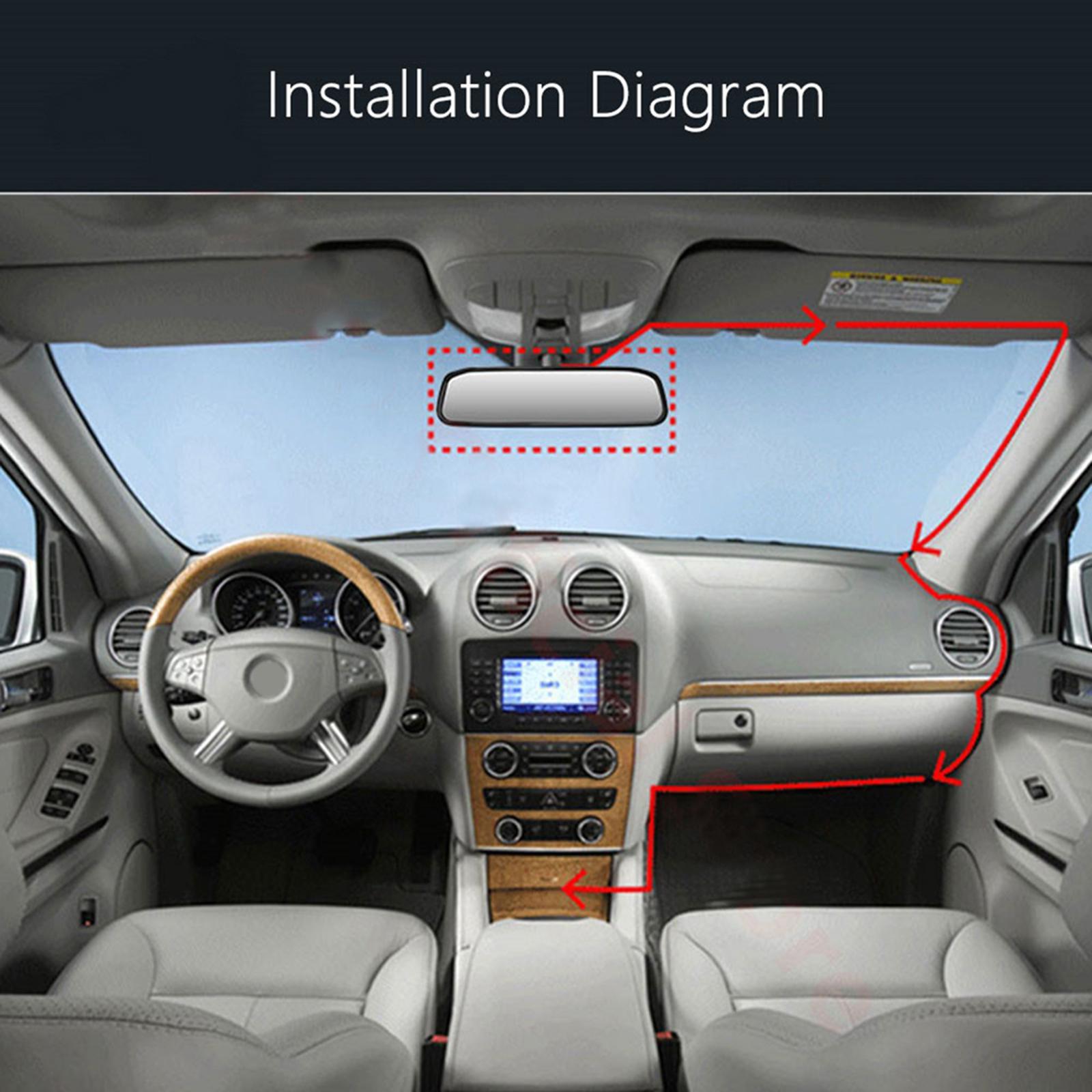 5 inch Rearview Mirror Monitor with Reversing camera cam Car HD Video