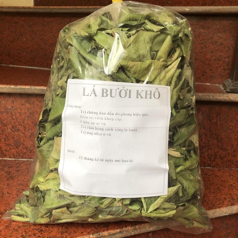 500gr lá bưởi khô sạch thu hái từ cây nhà trồng - hàng nhà làm thủ công