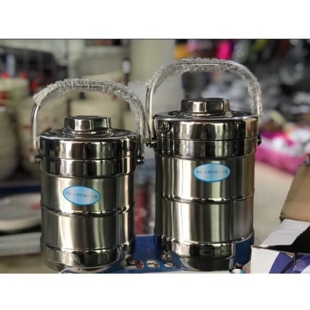 Cặp lồng 3 tầng ruột inox 1.4L - Cặp lồng cơm - Hộp cơm ăn trưa 3 tầng - Cặp lồng inox 3 tầng