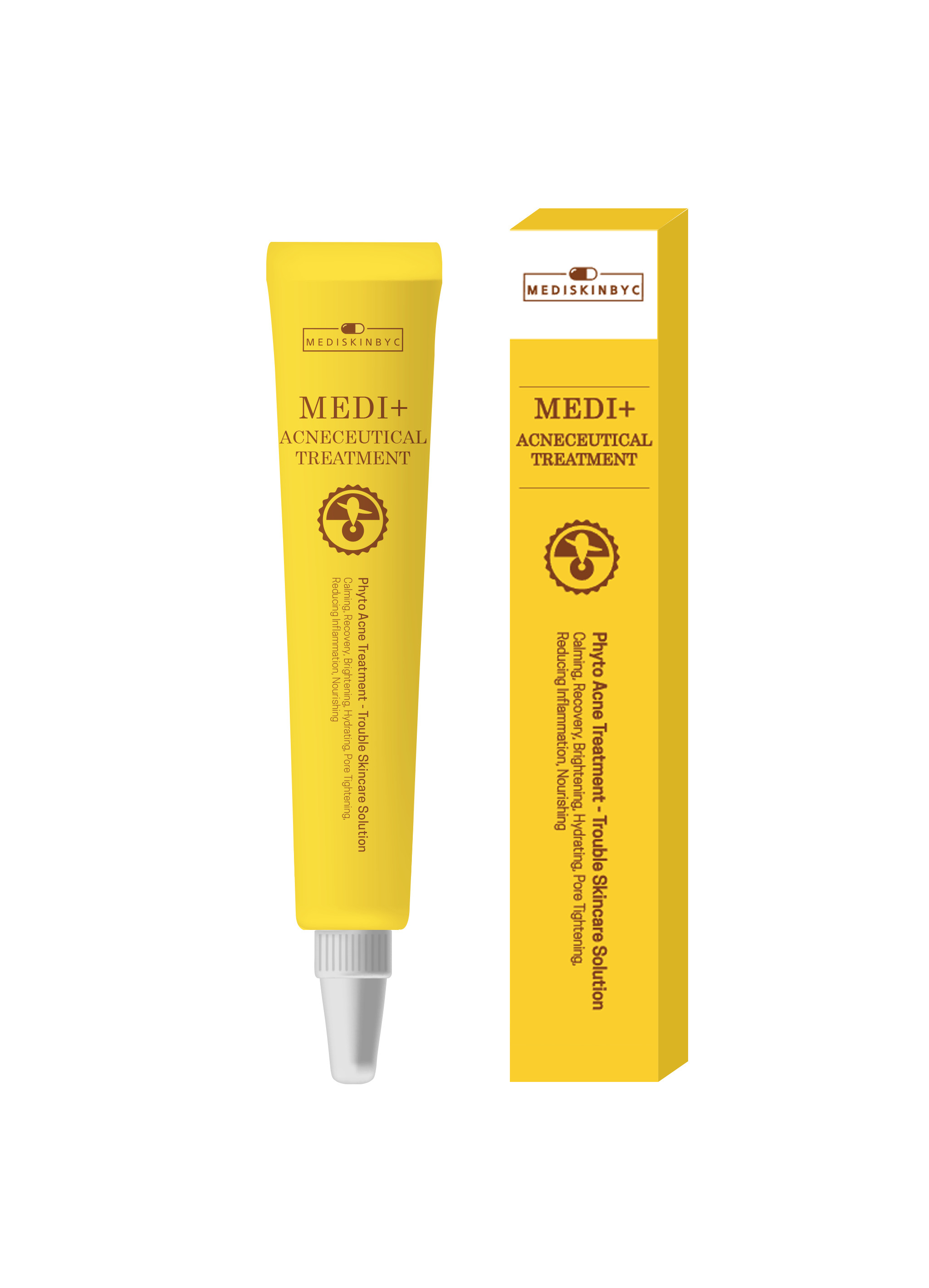 Gel Giảm Mụn Trắng Da Medi+ Acneceutical Treatment MEDISKINBYC