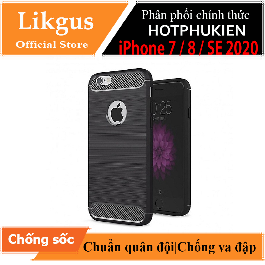 Ốp lưng chống sốc cho iPhone SE 2020 / iPhone 7 / iPhone 8 hiệu Likgus  - Hàng nhập khẩu