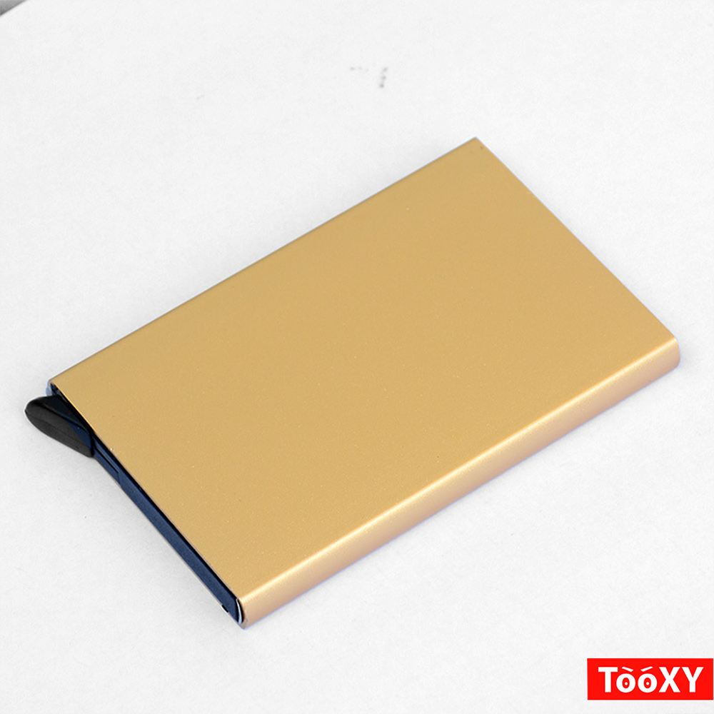 Ví đựng thẻ ATM ngân hàng, Hộp đựng Name Card, chất liệu hợp kim nhôm cao cấp, để 6 thẻ nhựa hoặc danh thiếp