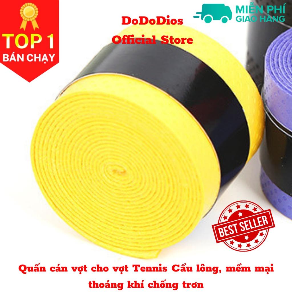 Quấn cán vợt dododios cho vợt Tennis Cầu lông, mềm mại thoáng khí chống trơn thoát mồ hôi, độ bám cao - Hàng Chính Hãng