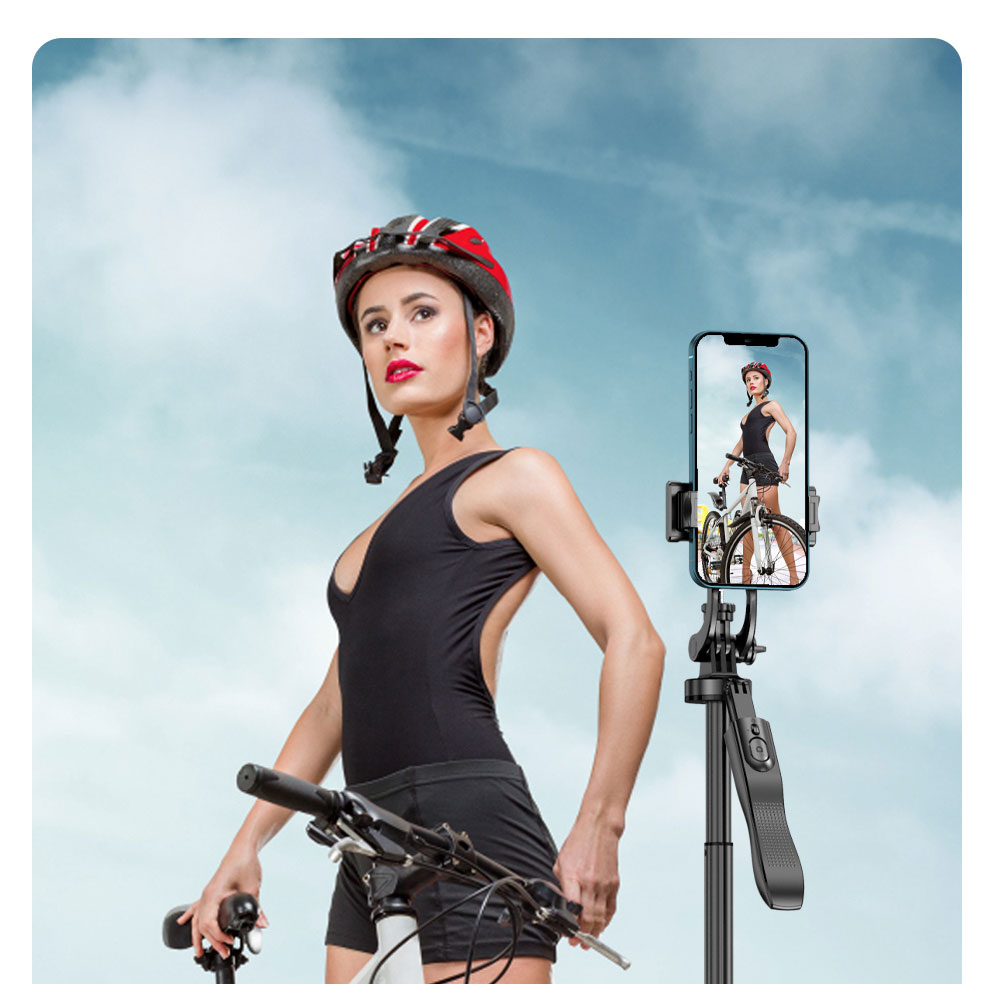 Gậy chống rung cơ học Wireless Selfie Stick Tripod Stand Foldable L16-D 1530mm
