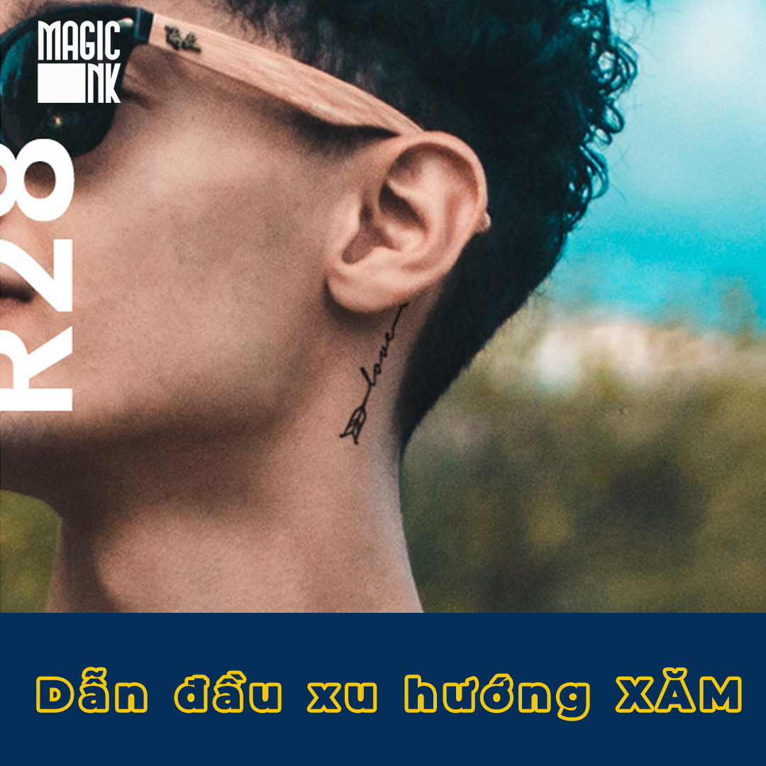 Hình xăm dán tạm thời 15 ngày Magic Ink - mz23 - xăm giả đẹp & ngầu y xăm thật, chống nước 100%