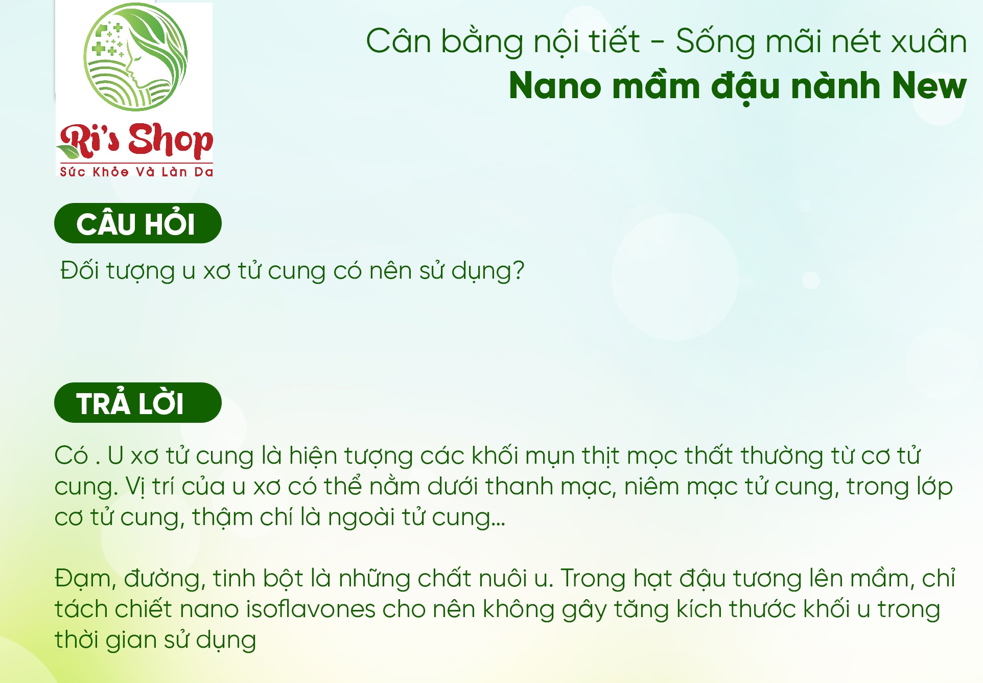NANO MẦM ĐẬU NÀNH NEW ANPHAMEC - CÂN BẦNG NỘI TIẾT TỐ, CẢI THIỆN LÀN DA VÀ GIÚP CẢI THIỆN VÒNG 1