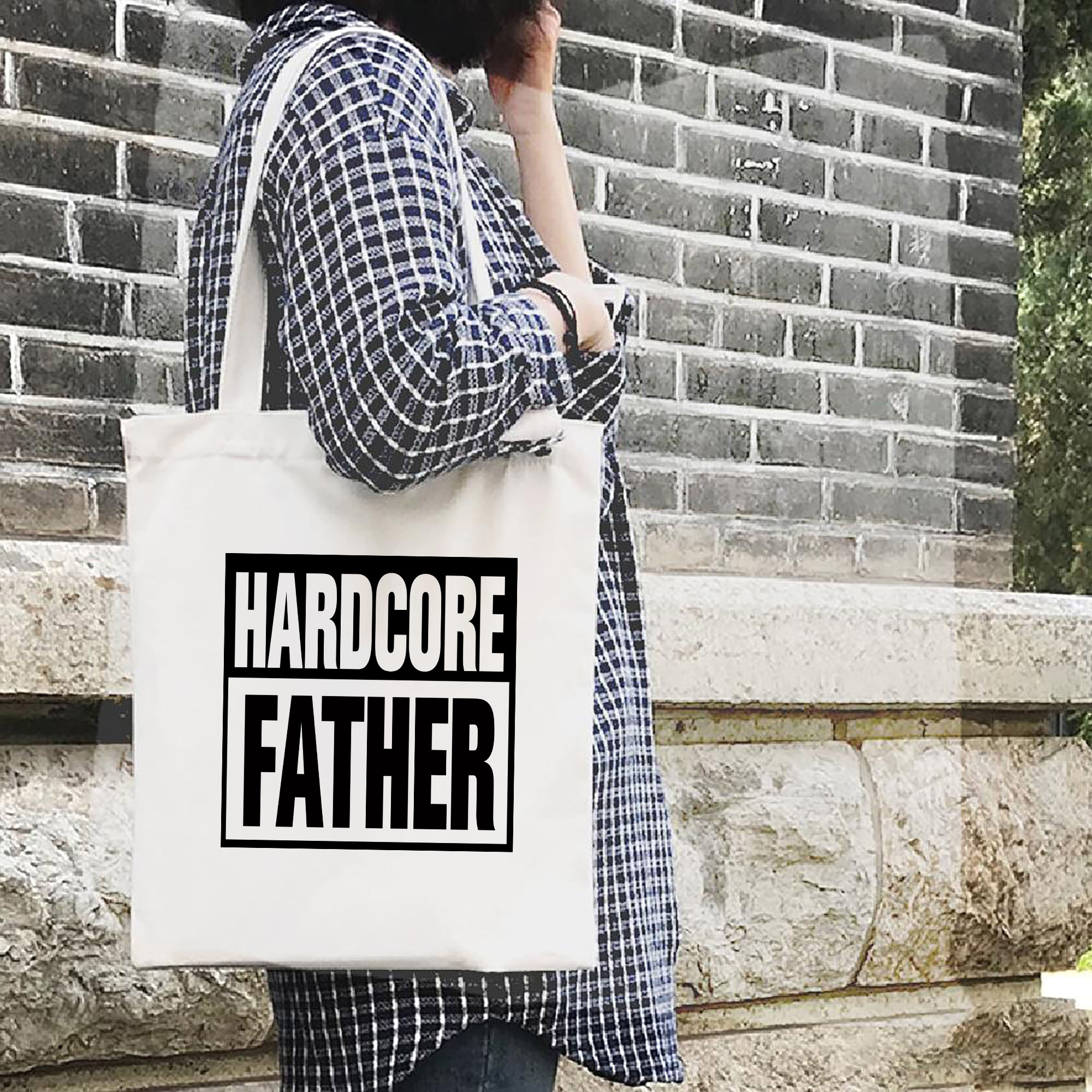 Túi Vải Đeo Vai Tote Bag In họa tiết Bố khó tính