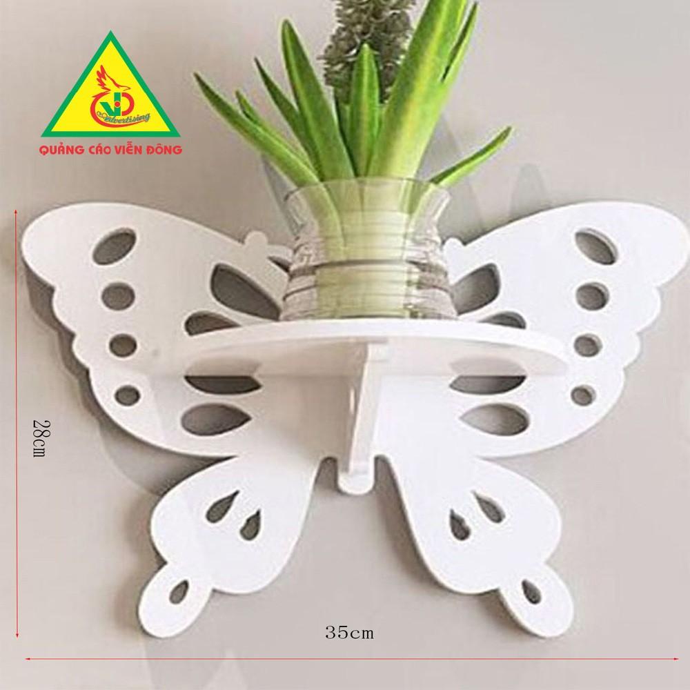 Kệ hoa văn treo tường hình cánh bướm - Kệ lắp ráp