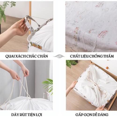 Túi Đựng Chăn Màn, Quần Áo Chống Ẩm Mốc size 75L - 100L