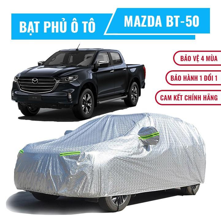 Bạt che phủ xe ô tô bán tải Mazda BT-50, Bạt trùm xe hơi bán tải cao cấp  vải PEVA chống nắng mưa không thấm nước