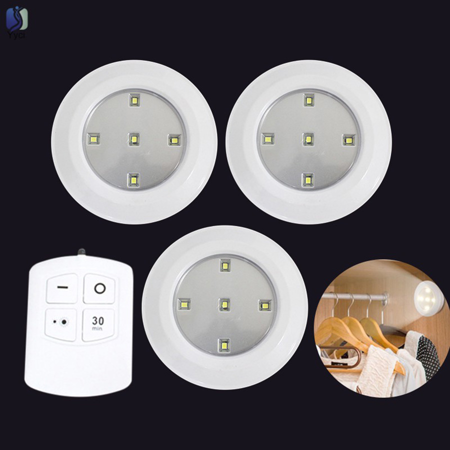 Bộ 3 Đèn Led Mini Chiếu Sáng Thông Minh Không Dây - Dán Tường