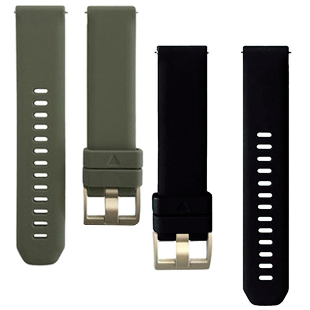 2Pcs Sports Silicone Replacement Bracelet Strap Bands, Quick Release Strap
