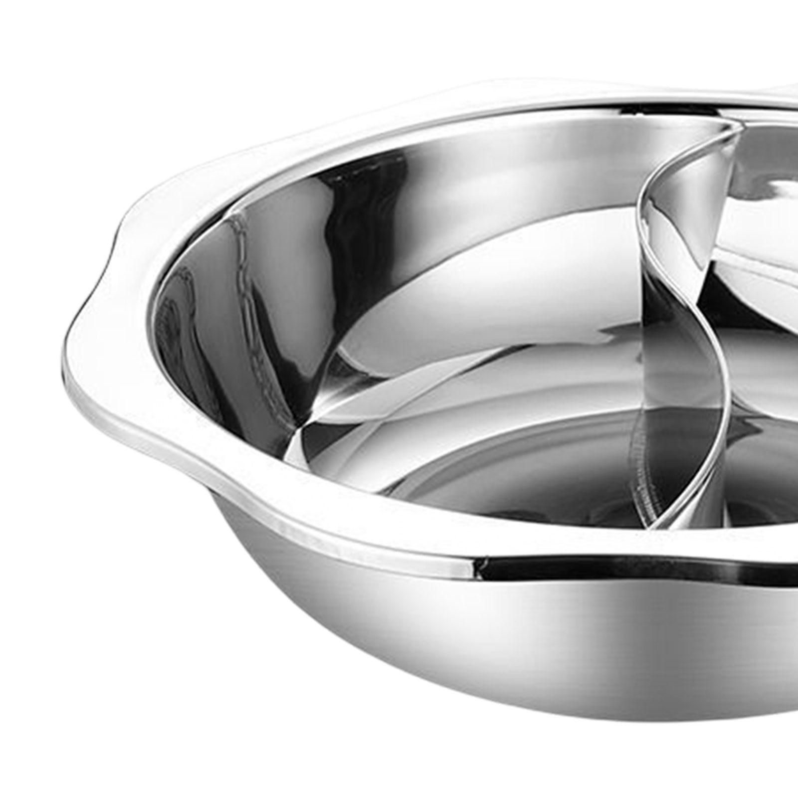Dual Sided Soup Cookware Hot Pot Cooker Cooking Pot Shabu Hot Pot for Travel Household