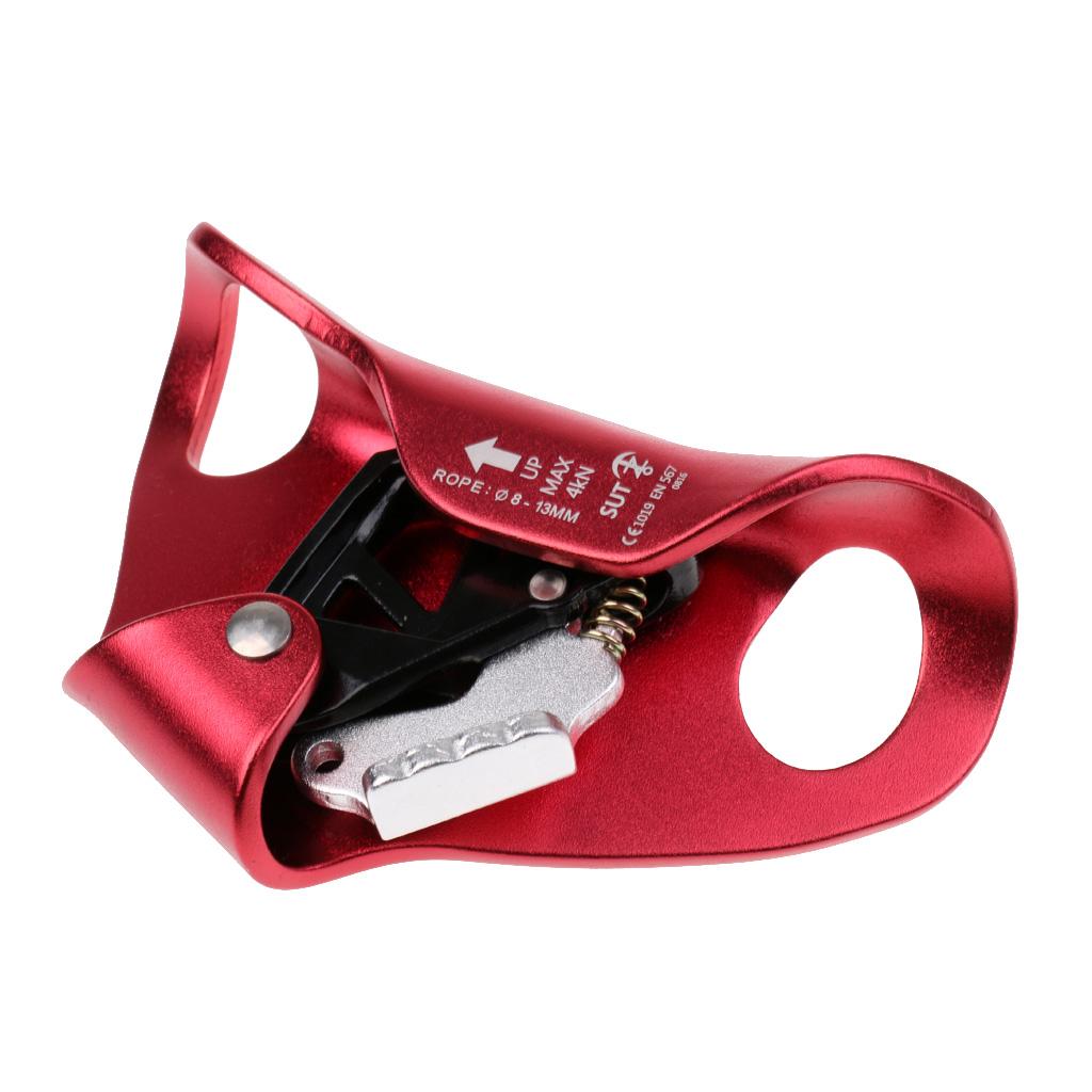 Climbing Chest Ascender Abdominal Vertical Rope Climbing Fall Protection Red