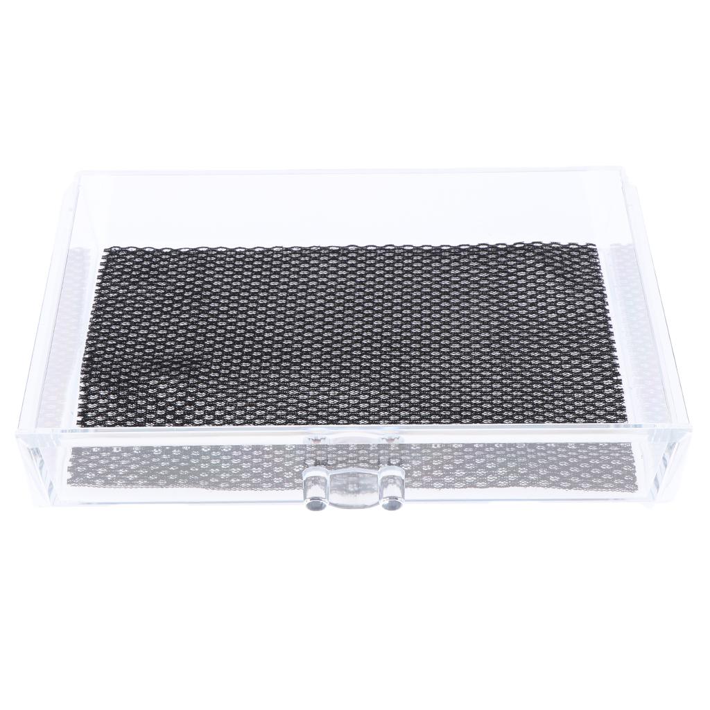 Acrylic Makeup Drawer Organizer Jewelry Nail Art Tools Storage Display Case  6