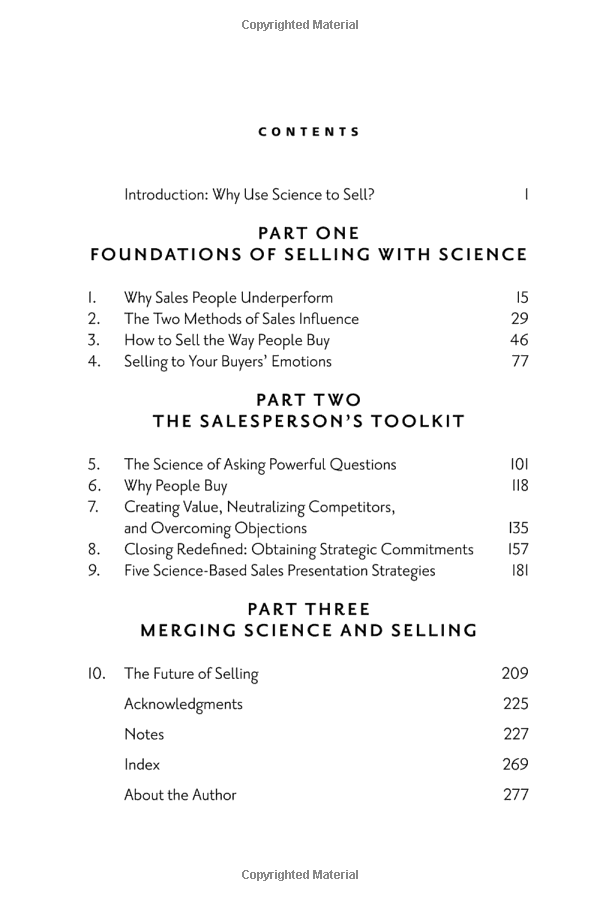 The Science Of Selling