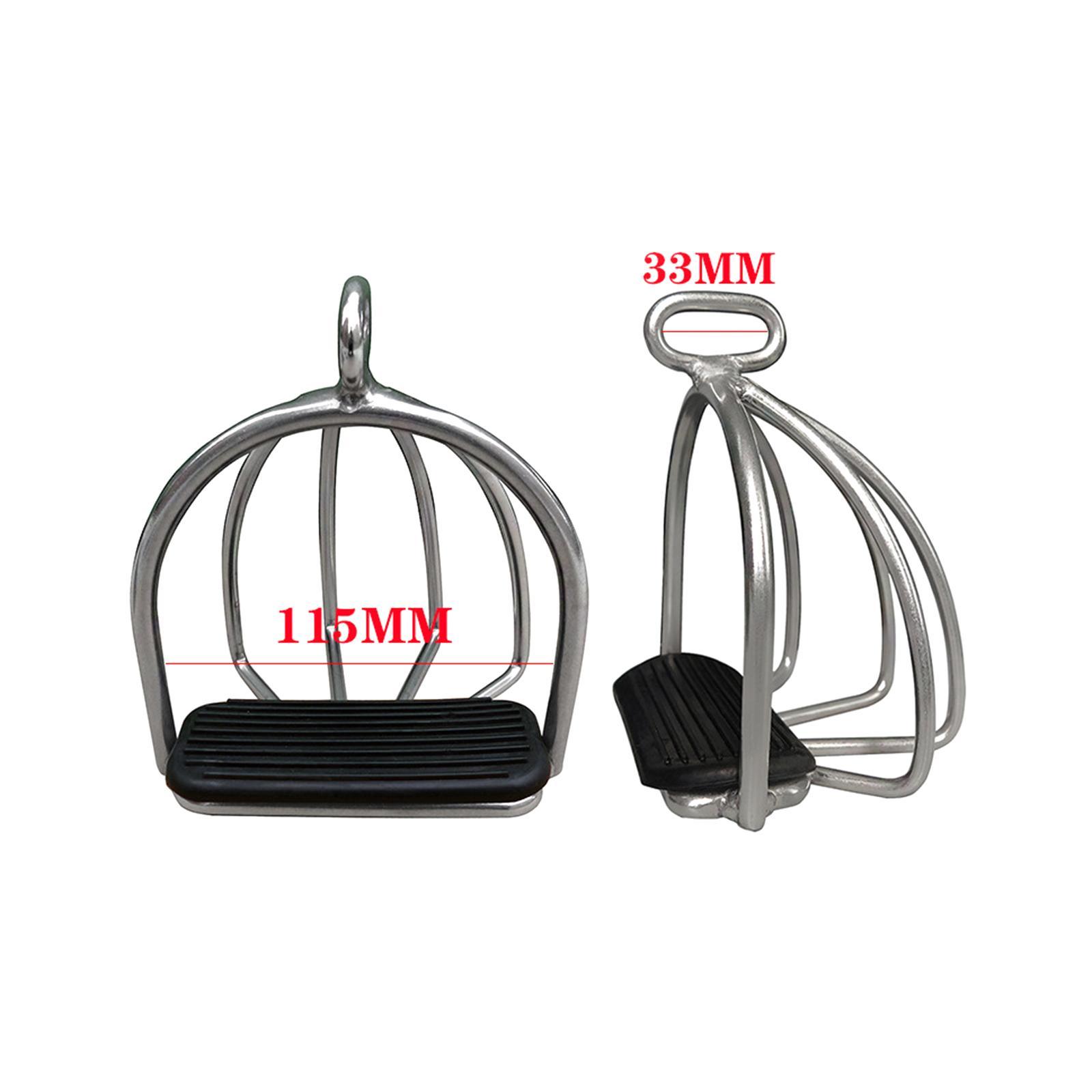 2Pcs Cage Horse Riding Stirrups Lightweight Equestrian Sports for Horse Riding Adults Accessories