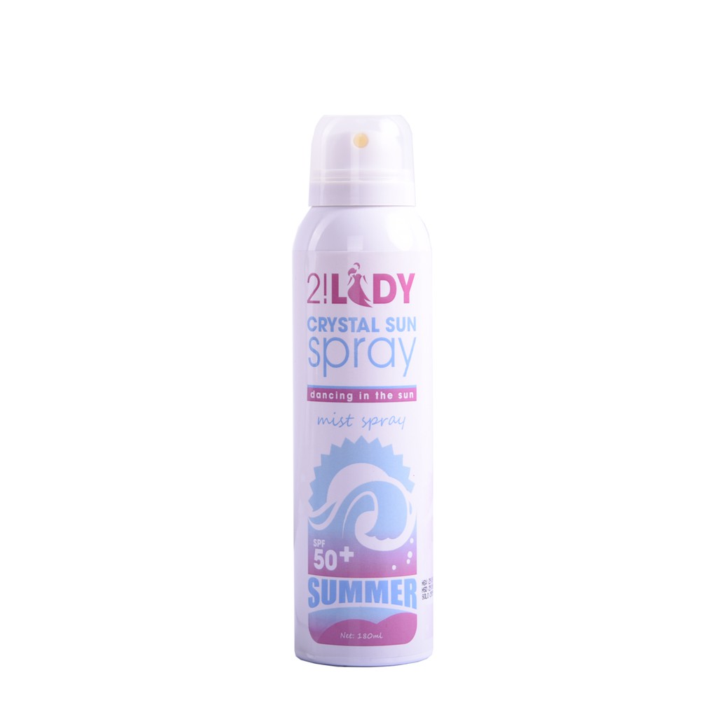 Xịt Chống Nắng 2Lady Magic Skin – Crystal Sun Spray – Siêu Phẩm 3 Trong 1 180ml