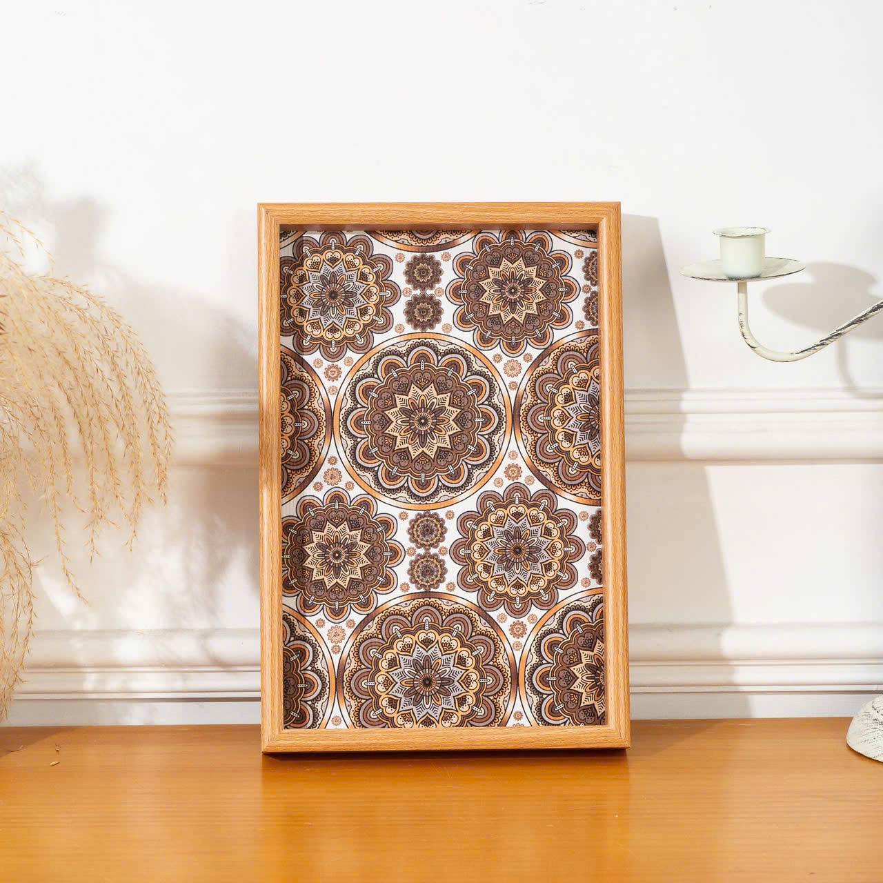 Khay Trà Gỗ Họa Tiết Mosaic Phong Cách Bohemian 30×20cm | Khay Đựng Ly Cốc Cao Cấp | Khay Decor Trang Trí Nhà Cửa -  HÀNG CHÍNH HÃNG MINIIN
