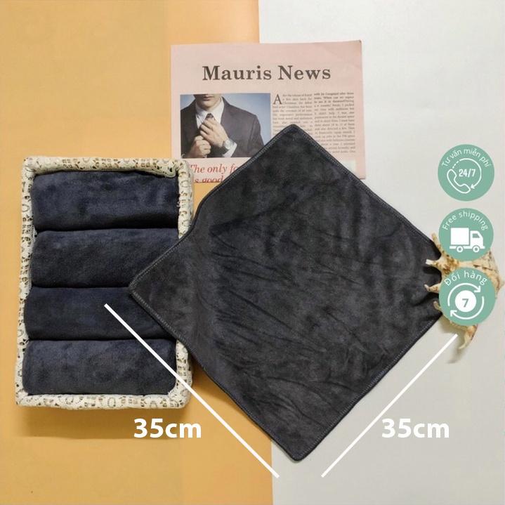 Khăn lau ô tô xe máy đa năng chất liệu Microfiber kích thước 35x35cm