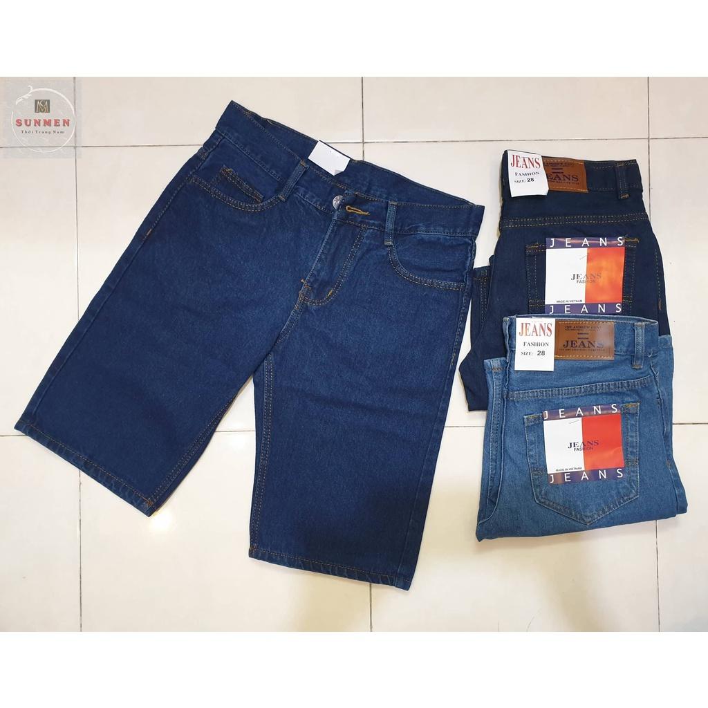 Quần Jean Lửng Nam-Quần Short Jean Nam Cao Cấp SUNMEN-Hàng VNXK 100