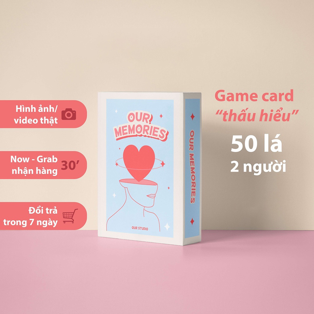  Bộ Bài Cặp Đôi Our Memories Kết Nối Và Thấu Hiểu Đối Phương Card Game Dành Cho Cặp Đôi Yêu Nhau