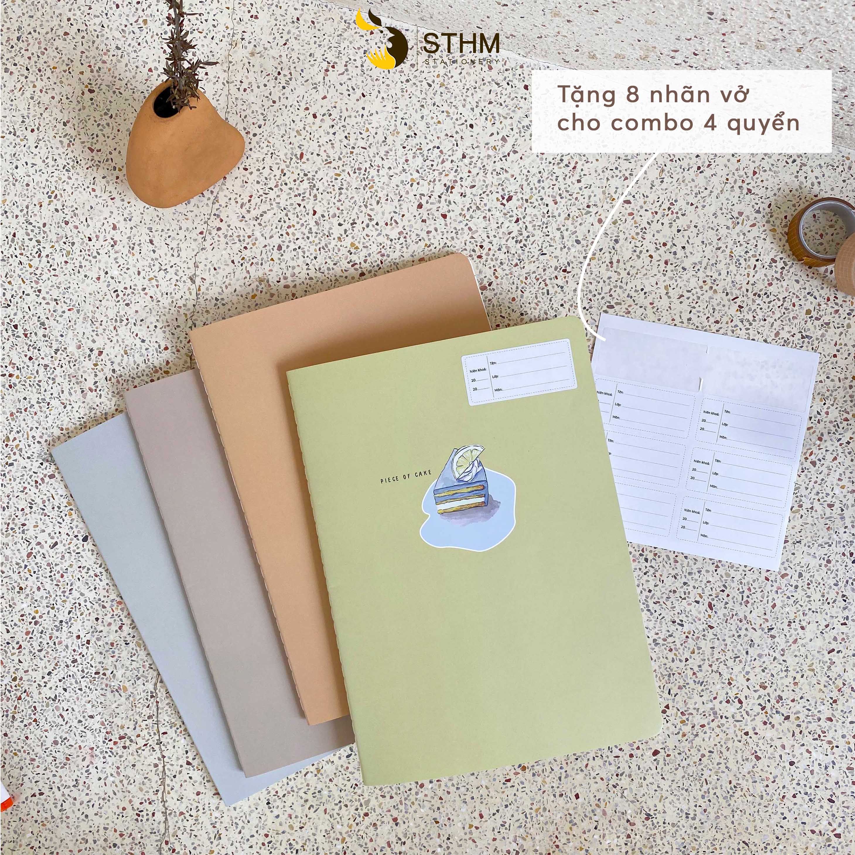 Tập vở B5 - Cake 03 - Ruột LINE 80gsm - 80 trang - STHM stationery