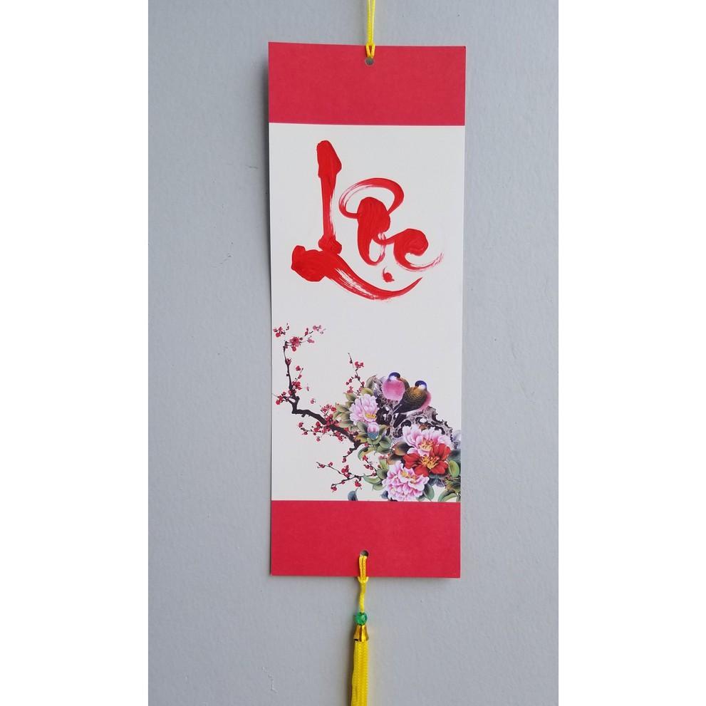 Bộ 12 tấm Thiệp mini trang trí tết,Quà tết.Thiệp trang trí mai, đào ngày tết.Kích thước 10cm x 20cm