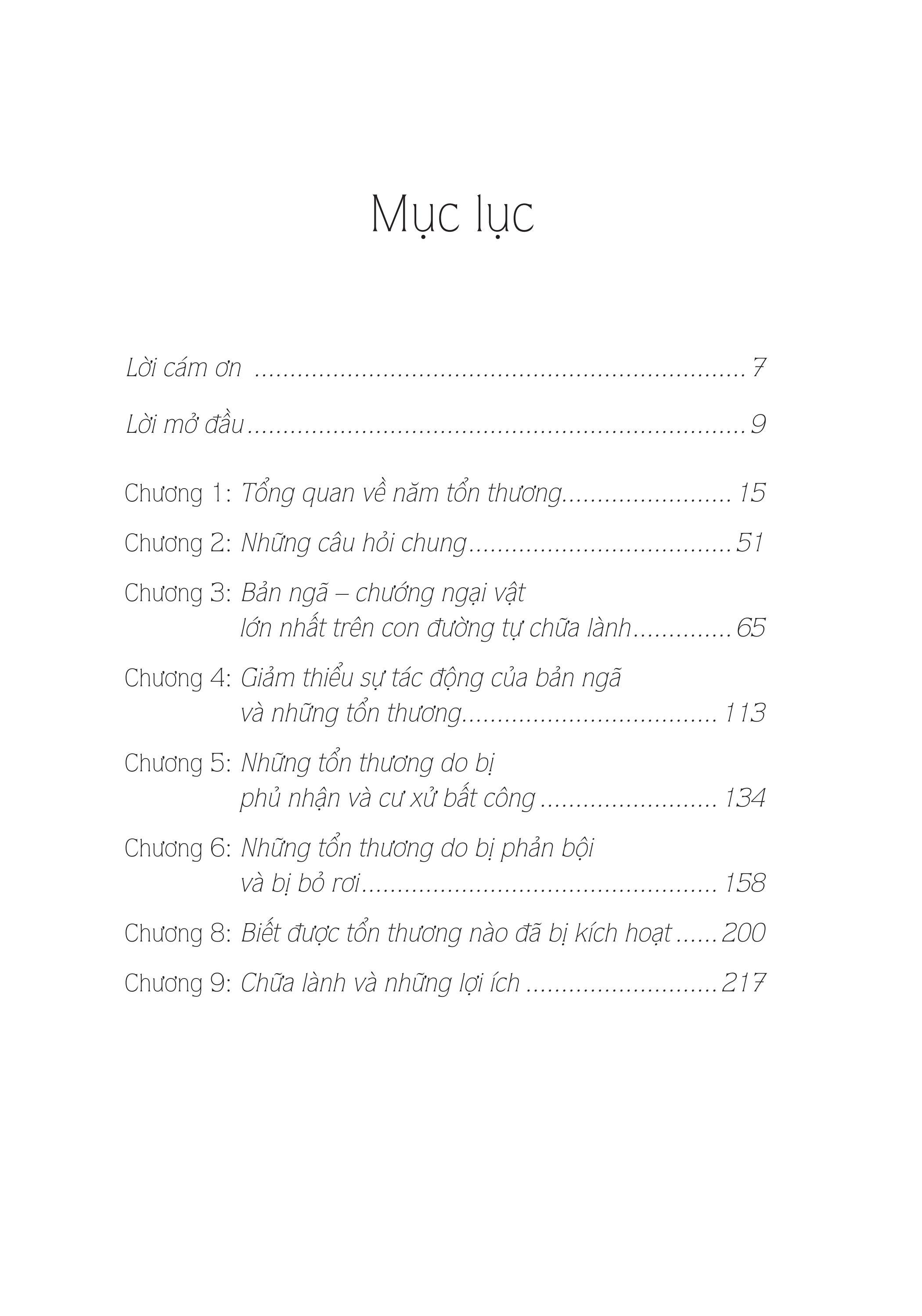 Chữa Lành 5 Tổn Thương