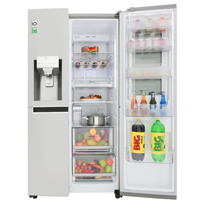 Tủ lạnh LG Inverter 601 lít GR-X247JS - Hàng chính hãng - giao hàng TP.HCM - Tặng bình đun siêu tốc