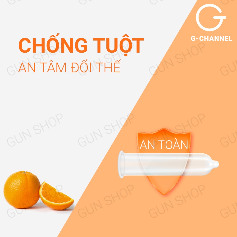 Bao cao su Nakanishi - Siêu mỏng 0.03mm - Hương cam