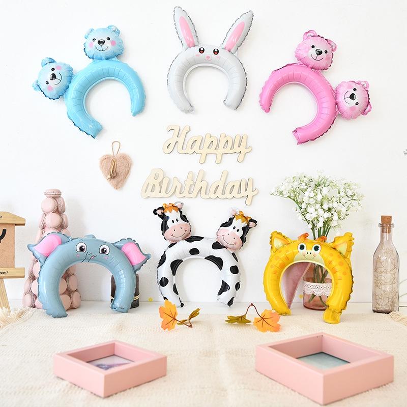 Bong Bóng Nhôm Hình Động Vật Hoạt Hình Dễ Thương