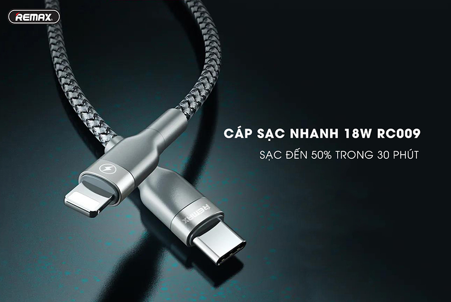 Cáp Sạc Nhanh REMAX RC-009 - Hàng Chính Hãng