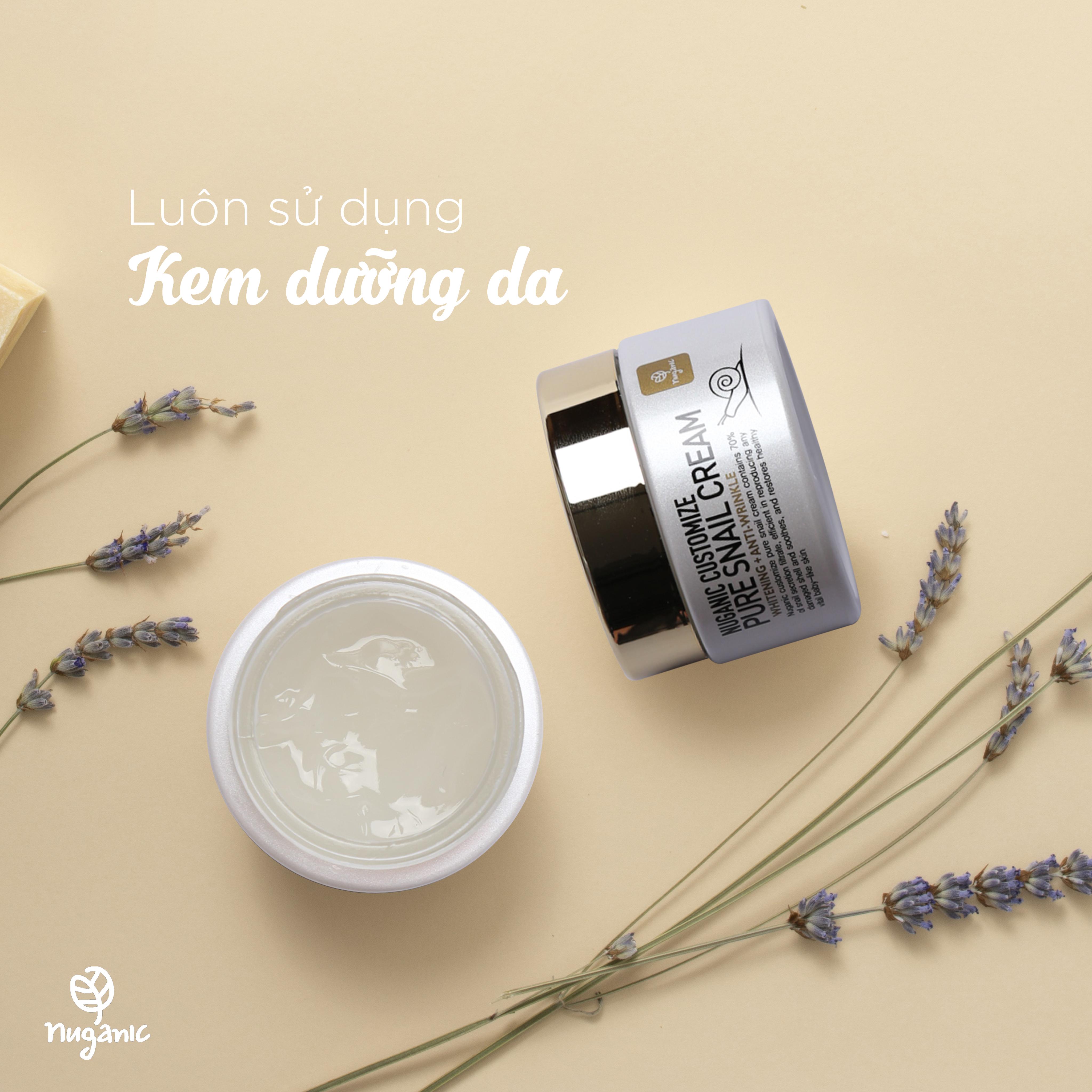 Kem dưỡng Nuganic Customize Pure Snail Cream