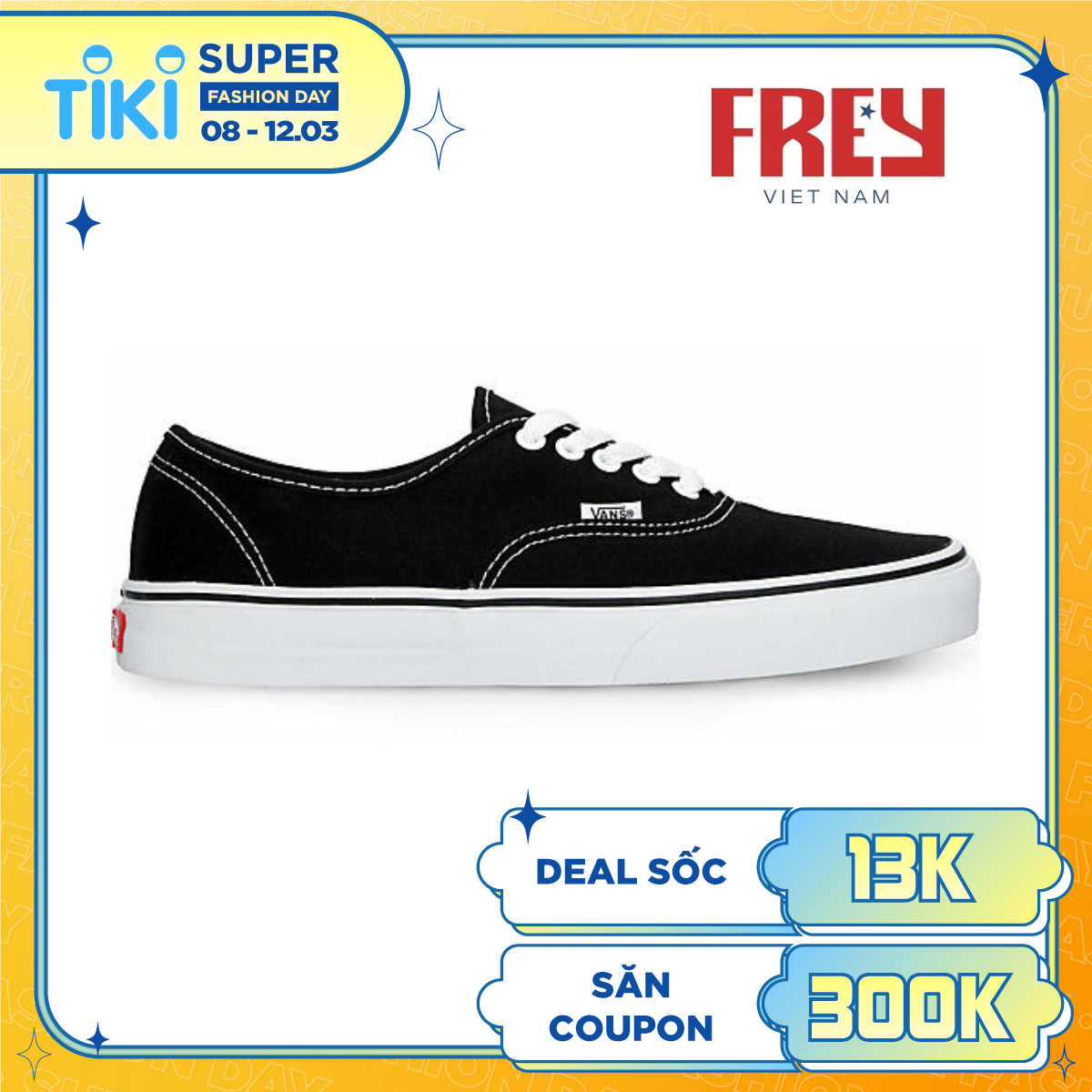 Giày Sneaker Unisex Authentic Vans - VN000EE3BLK