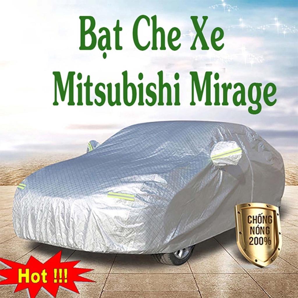 Bạt Phủ Xe Ô Tô Mitsubishi Mirage - Bạt Phủ Ô Tô 5 Chỗ 3 Lớp Cao Cấp Chống Mưa, Chống Nắng, Chống Cháy Loại 1
