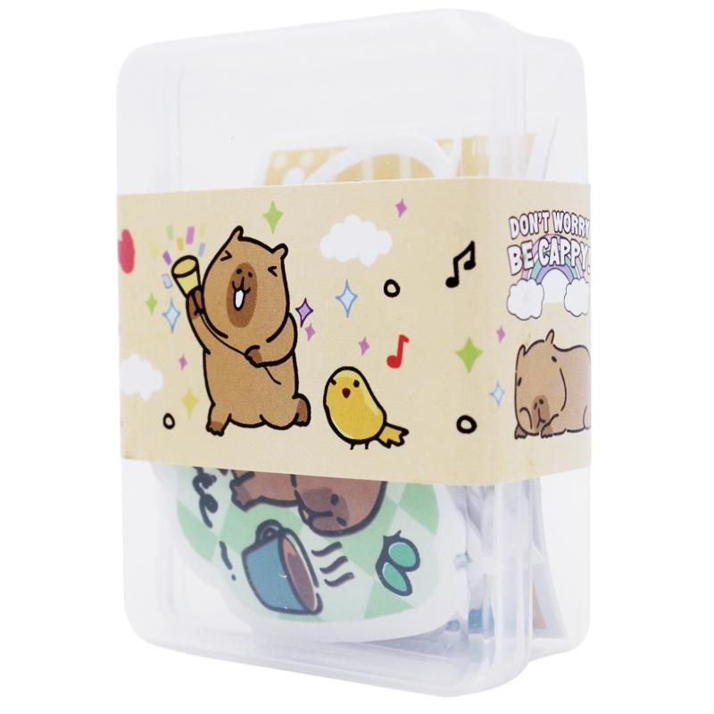 Hộp Sticker Trang Trí Capybara - WanLongDa BQ-51683 (Mẫu Màu Giao Ngẫu Nhiên)