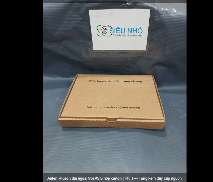 Anten khuếch đại ngoài trời AVG hộp carton (T40 ) --- Tặng kèm dây cấp nguồn hàng chính hãng