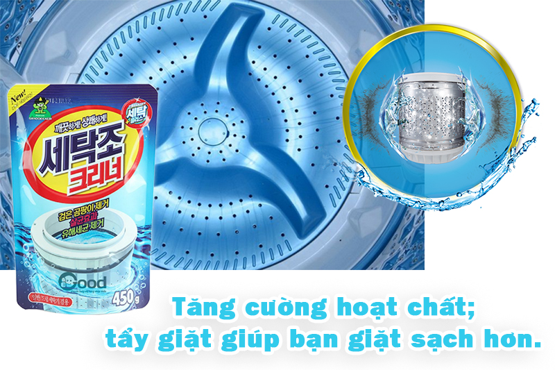 Bột vệ sinh lồng máy giặt Hàn Quốc - HN
