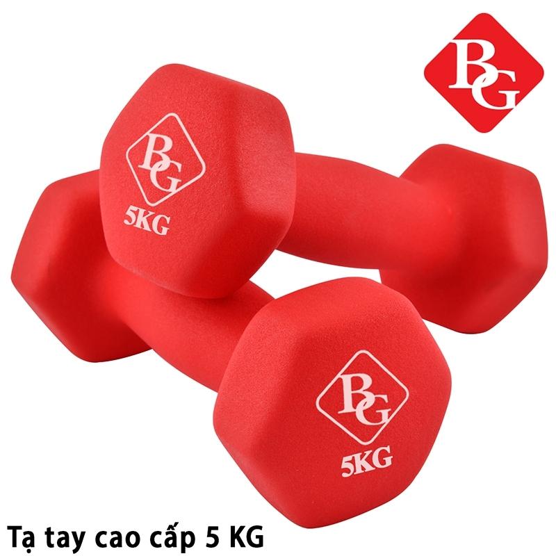 Bộ 2 tạ tay BG 5KG model Q304 - Q314 cao cấp Tập Gym (hàng nhập khẩu)
