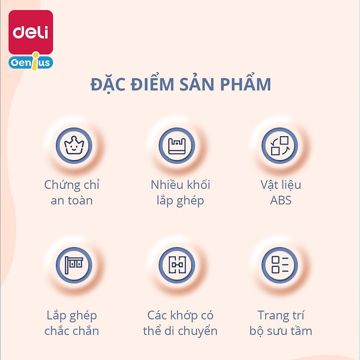Bộ Đồ Chơi 6 IN 1 Lắp Ghép Xếp Hình Nhiều Chủ Đề Deli - Từ 200 Đến Gần 800 Chi Tiết - Đồ Chơi Giáo Dục Cho Bé Từ 6 Tuổi Phát Triển Tư Duy Nhận Biết Sáng Tạo - 74580 85
