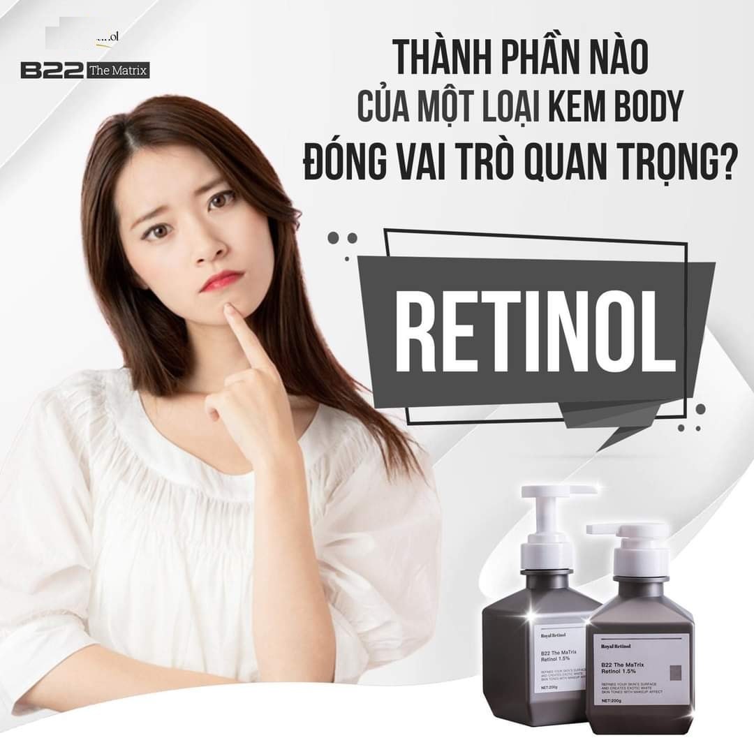 [BẢN MỚI] Kem Ủ  Trắng Body Retinol Niacinamide - Royal Retinol B22 - 2023