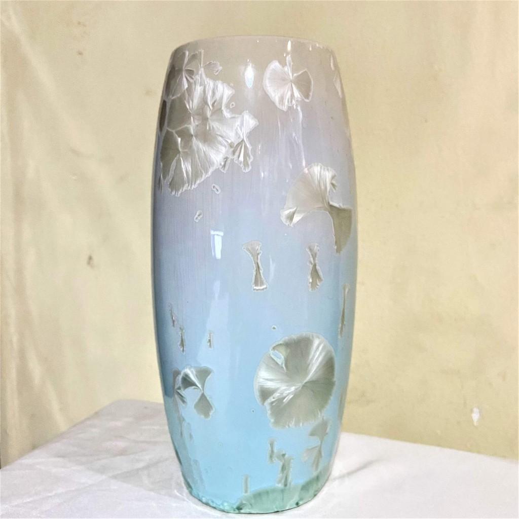 Bình Hoa Bằng Sứ Cao Cấp Họa Tiết Loang Màu  cao 20cm