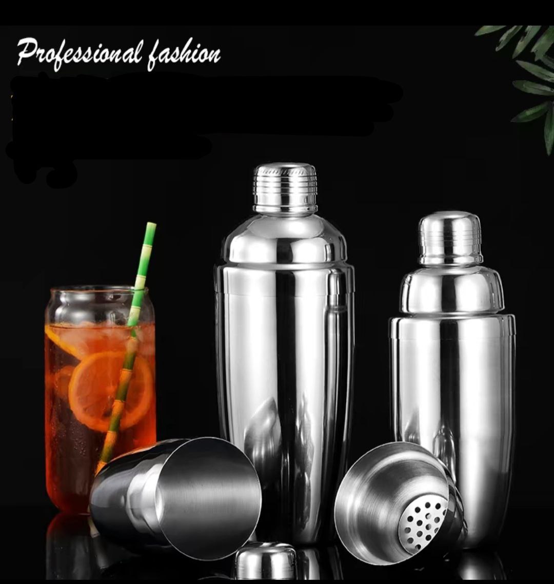 Bình lắc Coktai Inox nhà hàng quán bar pha chế đồ uống nhiều size lựa chọn